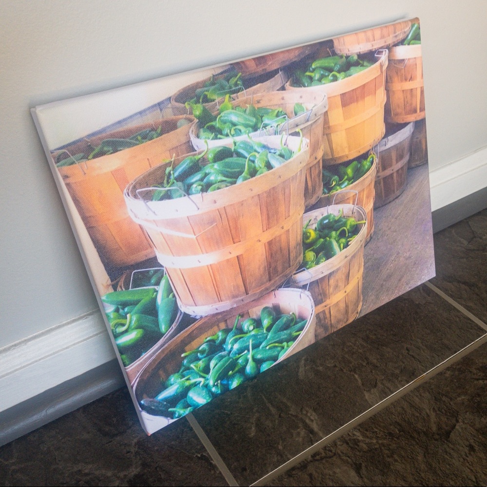 Liquidation Sale: Green Pepper Baskets Wall 🖼